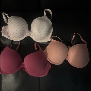 Victoria's Secret Pink and White Bra Set Intimates